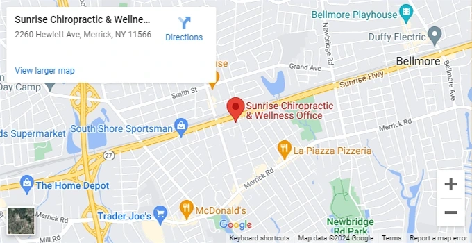 Chiropractic Merrick NY Location Map